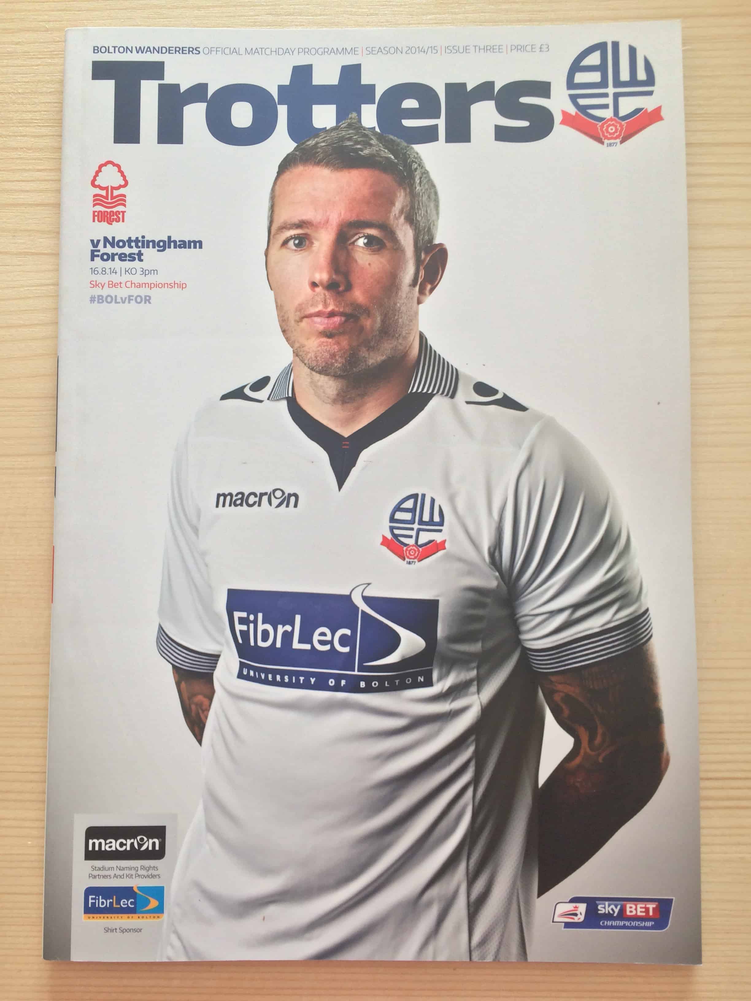 Bolton Wanderers FC v Nottingham Forest FC